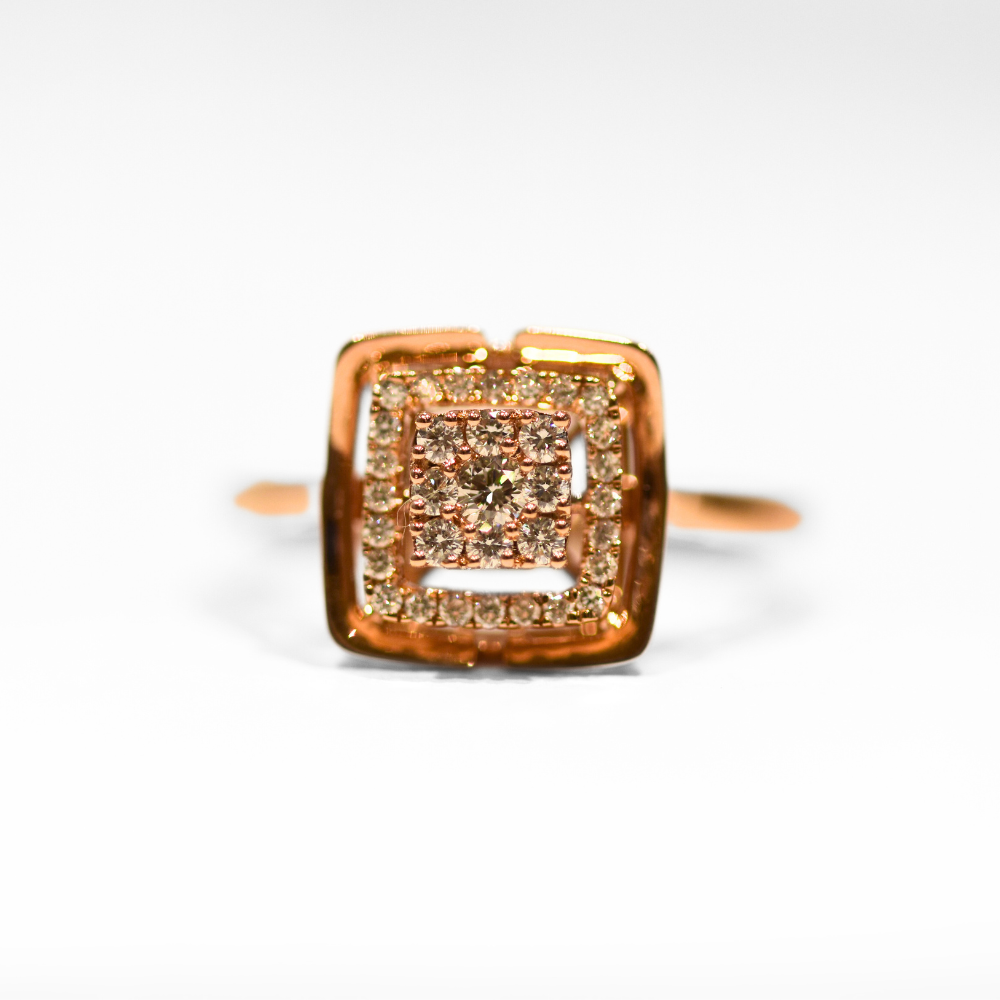 Picture of Quad Rose Gold Diamond Ring